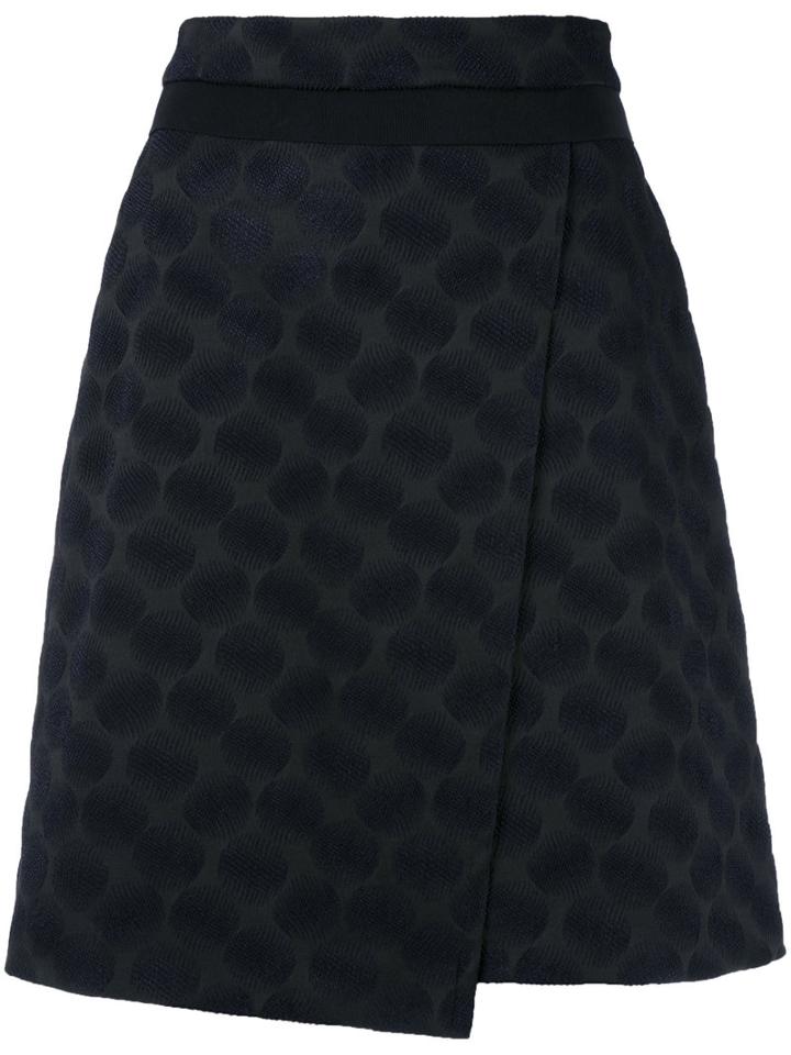 Dorothee Schumacher - Swirl Wrap Skirt - Women - Silk/polyamide/polyester/acetate - 4, Black, Silk/polyamide/polyester/acetate