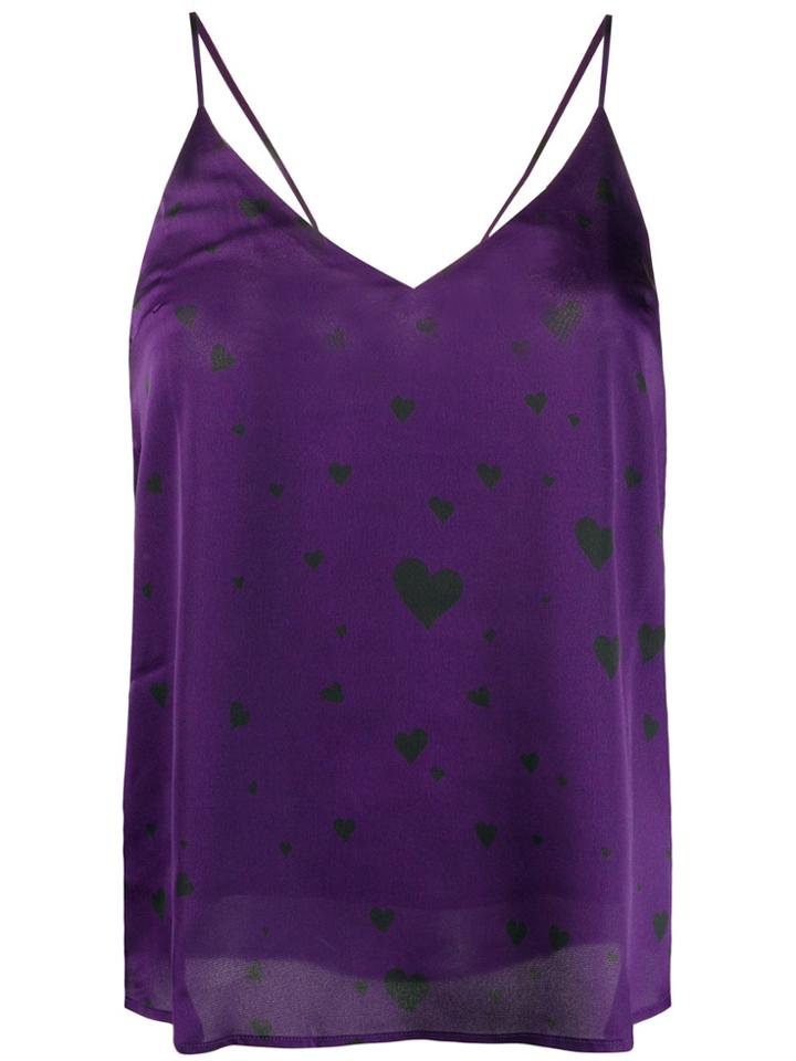 Racil V-neck Printed Camisole - Purple