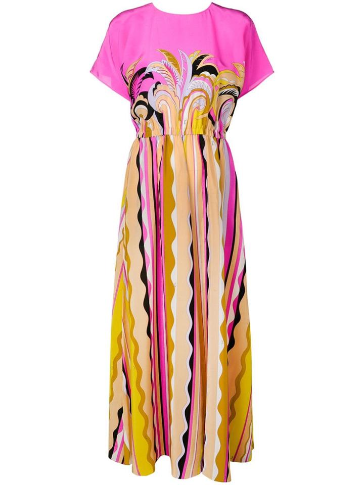 Emilio Pucci Guanabana Print Maxi Dress - Pink