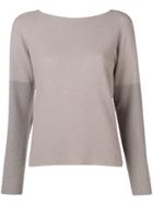 Fabiana Filippi Two-tone Sweater - Nude & Neutrals