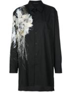 Yohji Yamamoto Appliqué Long Sleeve Shirt - Black