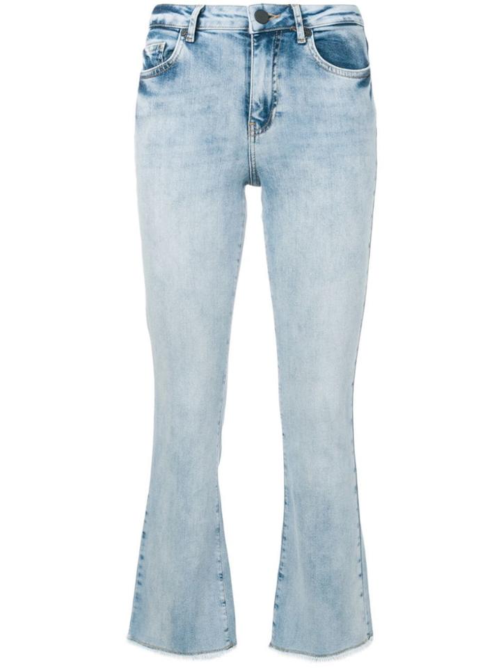 Pinko Cropped Boot-cut Jeans - Blue