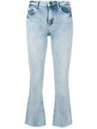 Pinko Cropped Boot-cut Jeans - Blue