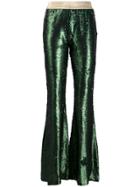 Amuse Sequin Flared Trousers - Green
