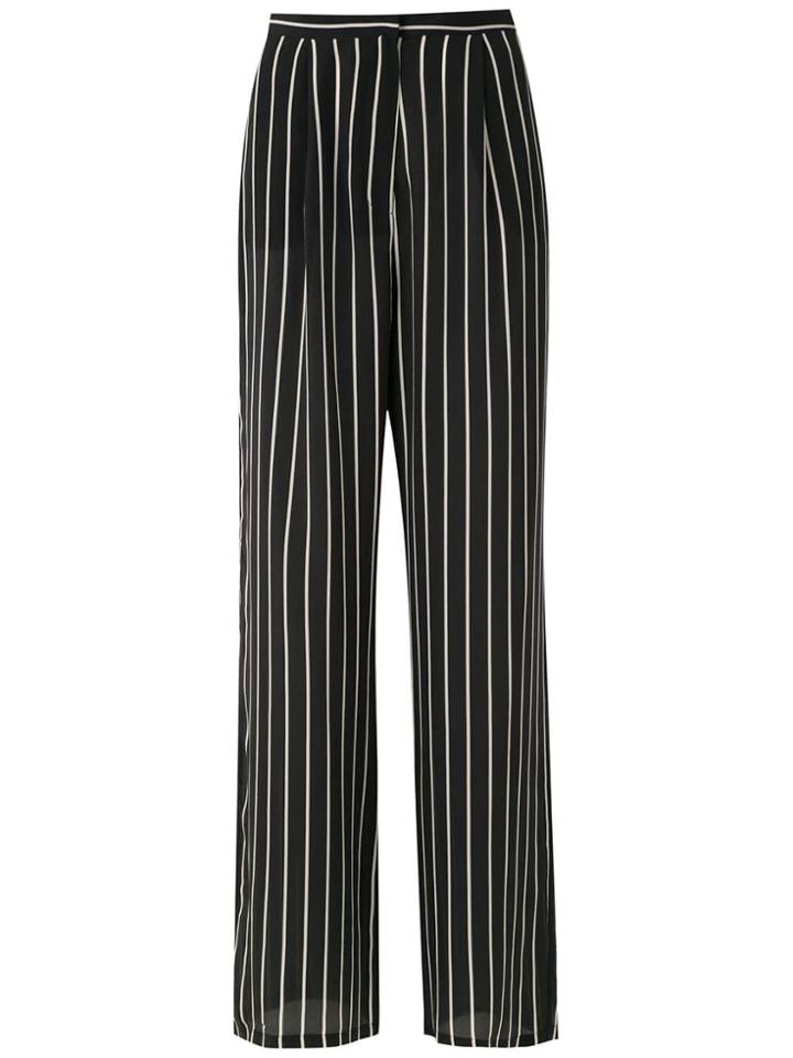 Adriana Degreas Striped Trousers - Black