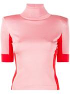 Elisabetta Franchi Colour Block Knitted Top - Pink