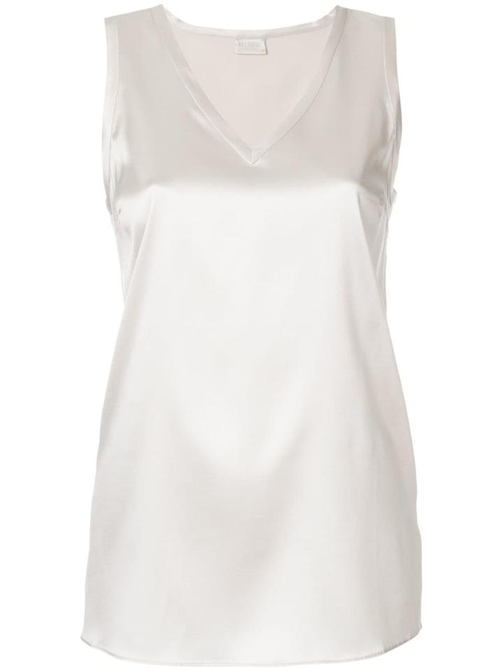 Brunello Cucinelli V-neck Top - Neutrals