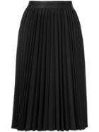 Astraet Pleated Midi Skirt - Black