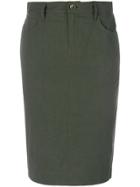 L'autre Chose Wrap Effect Skirt - Black