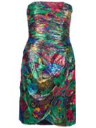 Escada Vintage Strapless Dress, Women's, Size: Medium, Grey