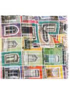 Faliero Sarti Windows Printed Scarf - Green