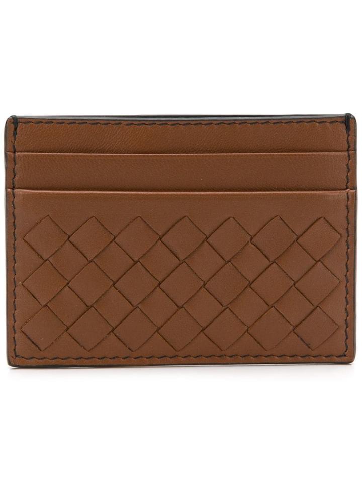 Bottega Veneta Tiger Print Cardholder - Brown