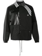Adidas Originals By Alexander Wang - Contrasting Panel Logo Jacket - Unisex - Cotton/nylon/polyester - M, Black, Cotton/nylon/polyester