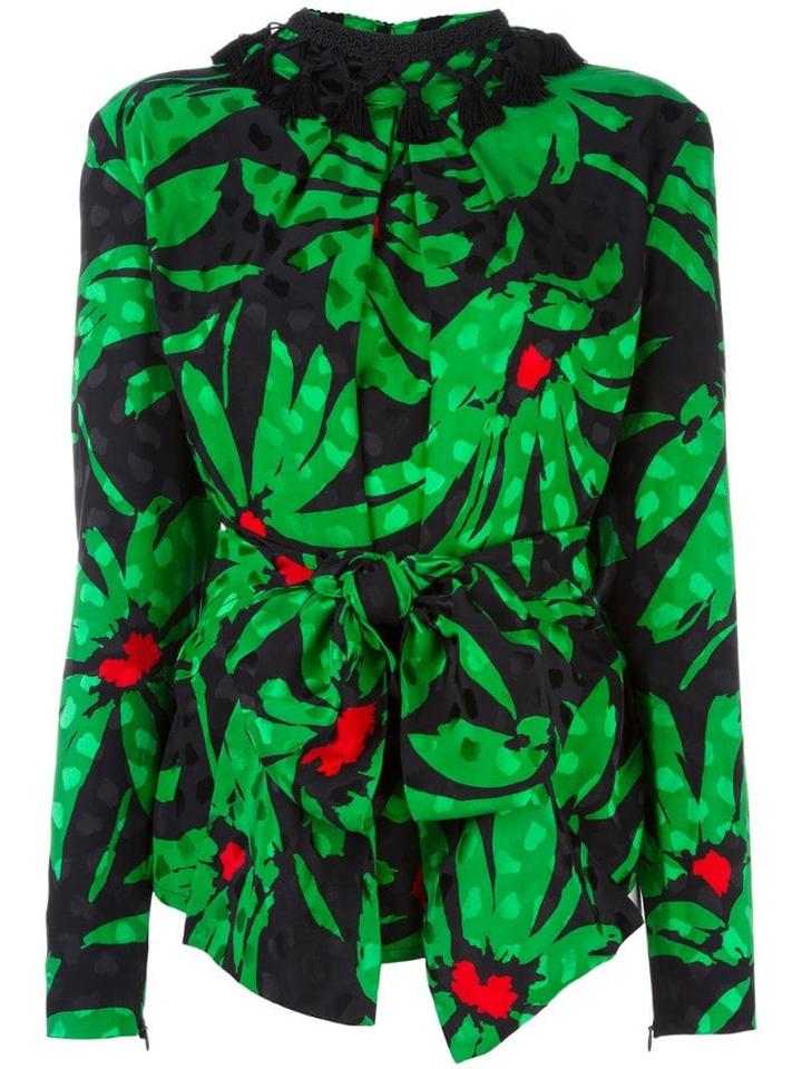 Balenciaga Pre-owned Printed Blouse - Black