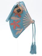 Sarah Chofakian Suede Clutch, Women's, Blue, Goat Skin