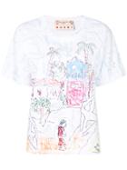 Marni Doodle Print T-shirt - White
