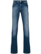 Jacob Cohen Stonewashed Slim Jeans - Blue