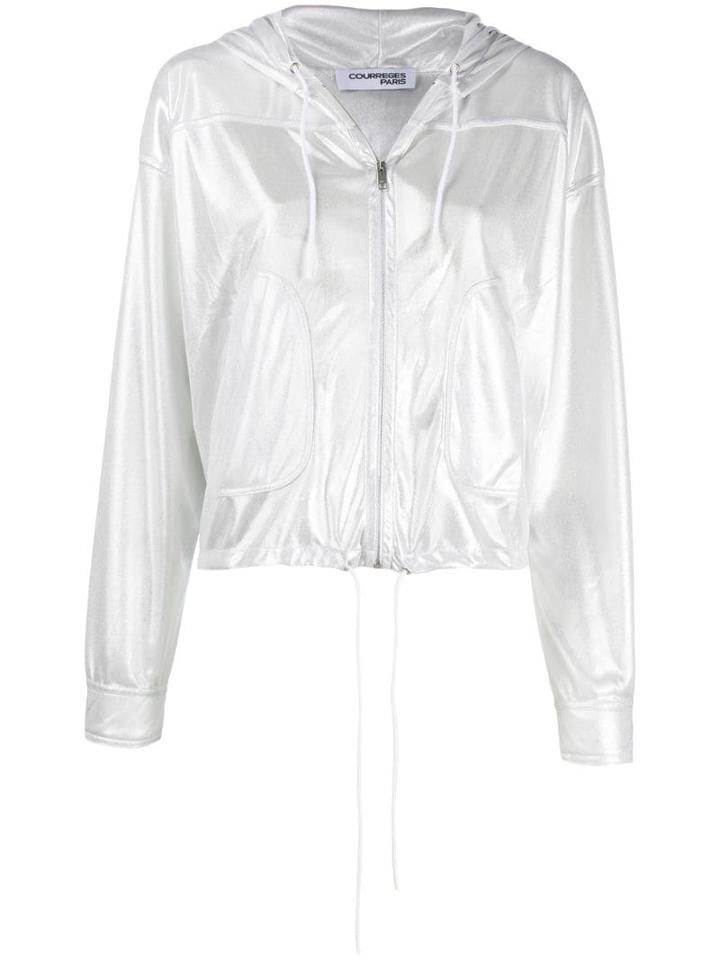 Courrèges Zipped-up Jacket - Silver