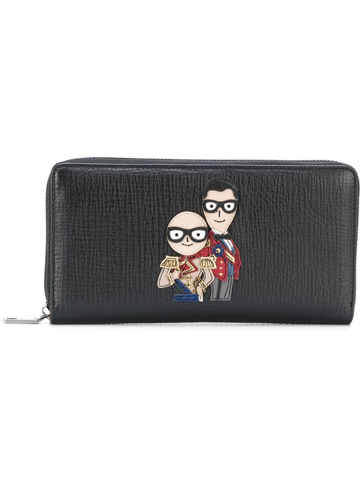 Dolce & Gabbana Duo Continental Purse - Black