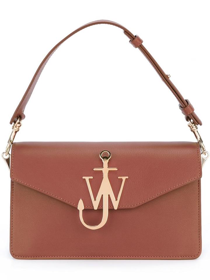 J.w.anderson Logo Detail Purse, Brown, Leather