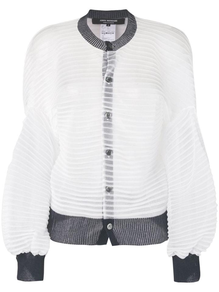 Junya Watanabe Round Neck Cardigan - White