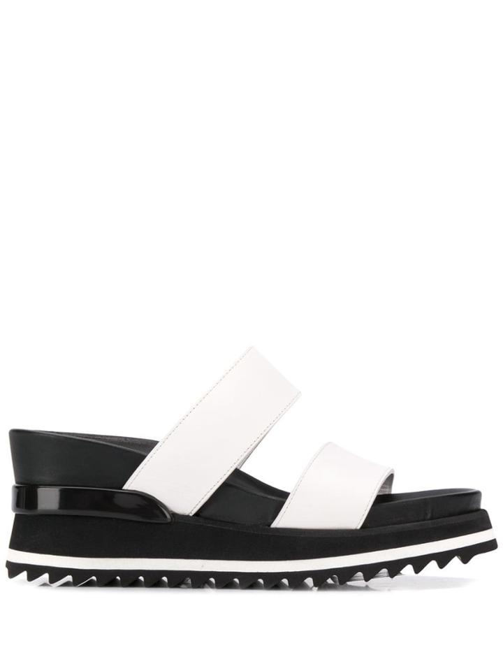 A.f.vandevorst Wedge Sliders - White