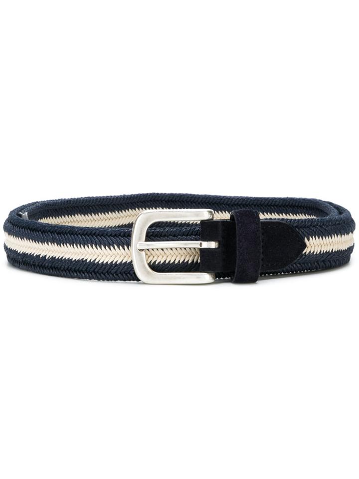Eleventy Woven Belt - Blue