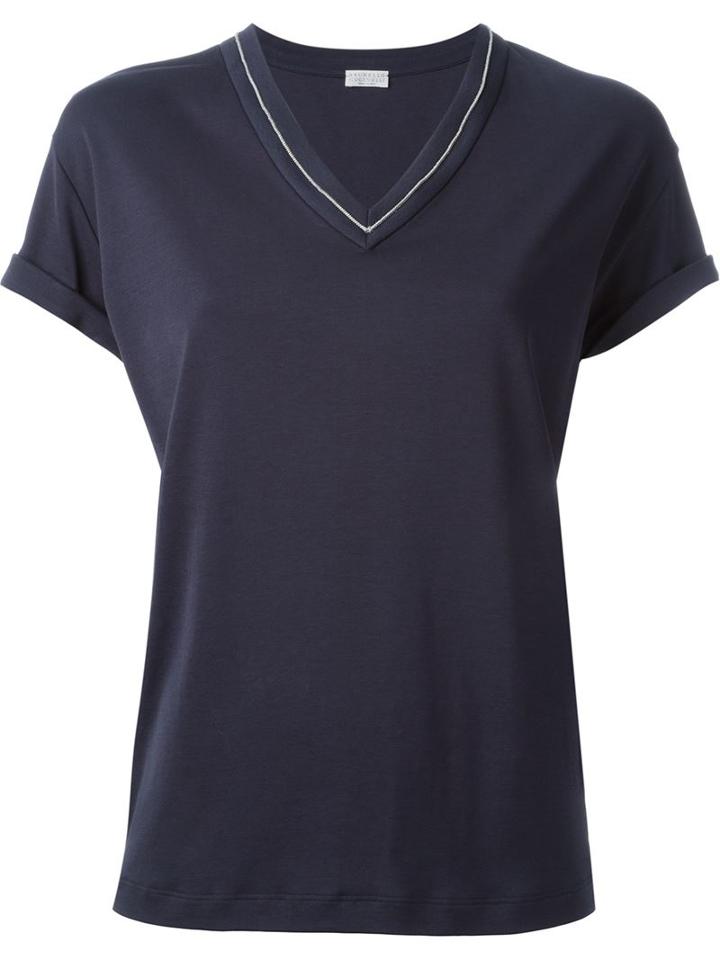 Brunello Cucinelli V-neck T-short