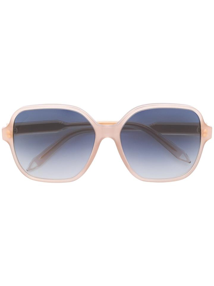 Victoria Beckham Oversized Tinted Sunglasses - Nude & Neutrals