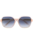 Victoria Beckham Oversized Tinted Sunglasses - Nude & Neutrals