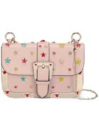 Red Valentino Star Stud Shoulder Bag, Women's, Pink/purple, Calf Leather/acrylic/metal