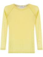 Mara Mac Sheer Blouse - Yellow