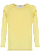 Mara Mac Sheer Blouse - Yellow