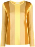 Mansur Gavriel Striped Contrast Sweater - Yellow