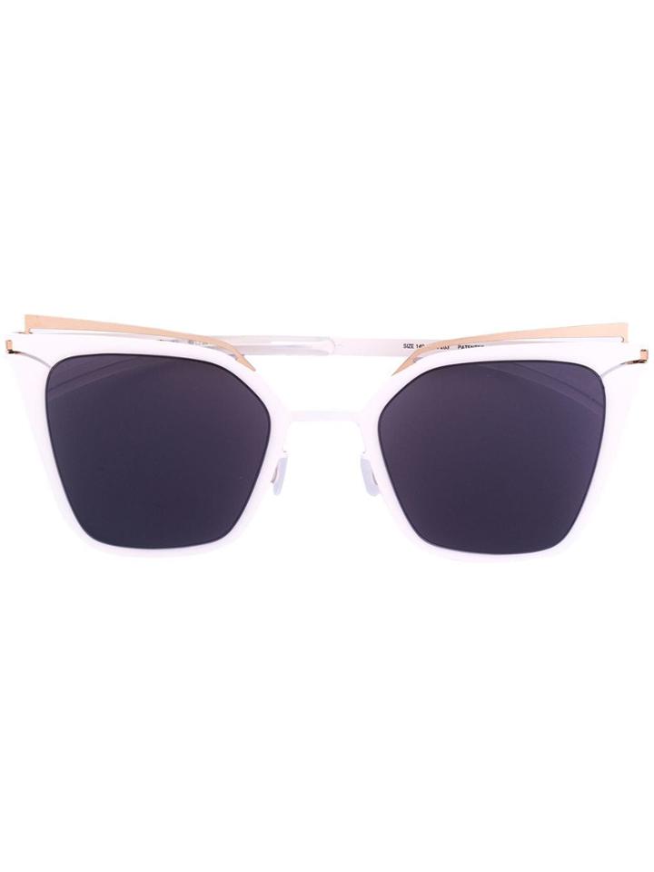 Mykita Cat-eye Tinted Sunglasses - White