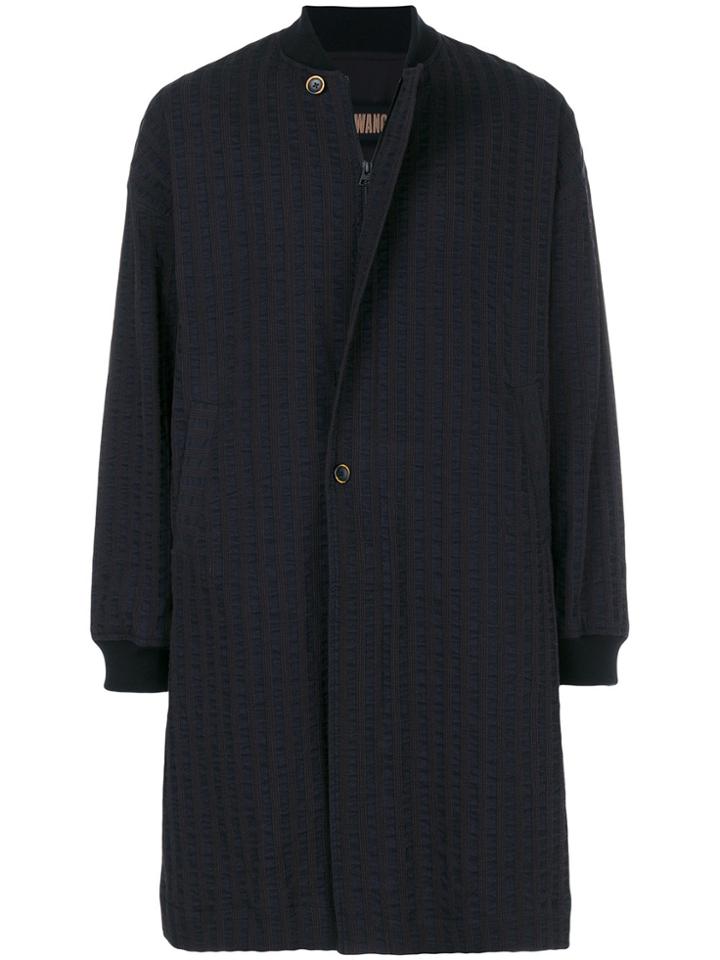 Uma Wang Textured Coat - Blue