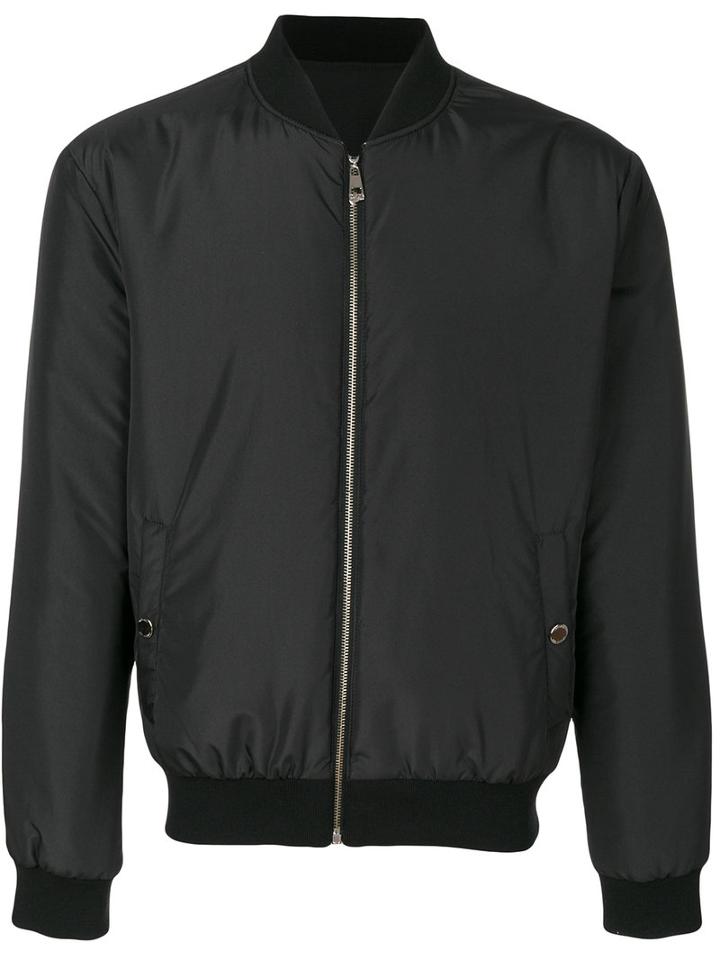 Versace Collection - Zipped Bomber Jacket - Men - Polyamide/polyester - 52, Black, Polyamide/polyester
