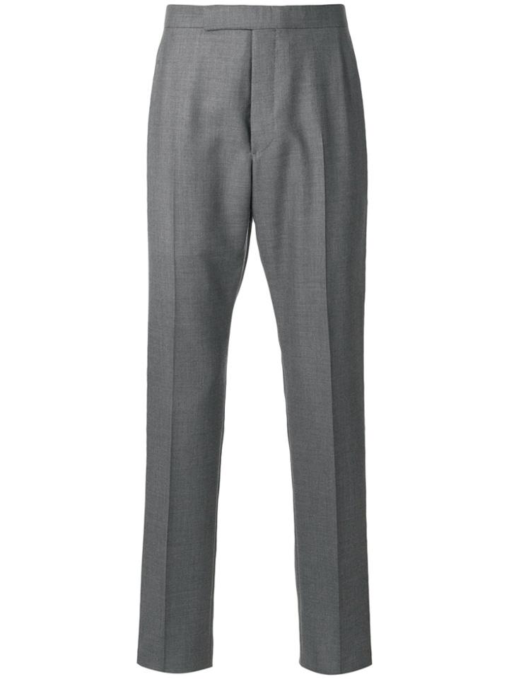 Thom Browne Backstrap Cropped Tailored Trousers - Grey