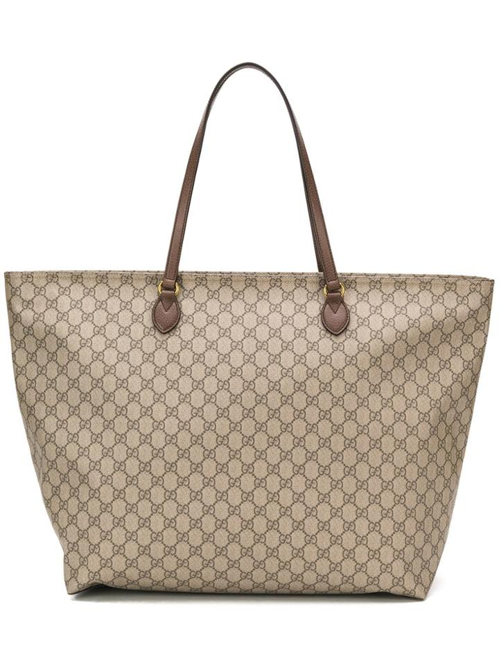 Gucci Gg Monogram Tote Bag - Neutrals