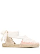 Castañer Jeans Lace-up Espadrilles - White