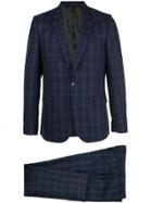 Paul Smith Checked Two Piece Suit - Blue