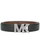 Michael Kors Logo Buckle Belt - Black
