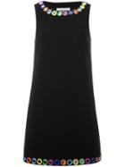 Moschino - Mirror Embroidered Dress - Women - Polyester/acetate/rayon/triacetate - 44, Black, Polyester/acetate/rayon/triacetate
