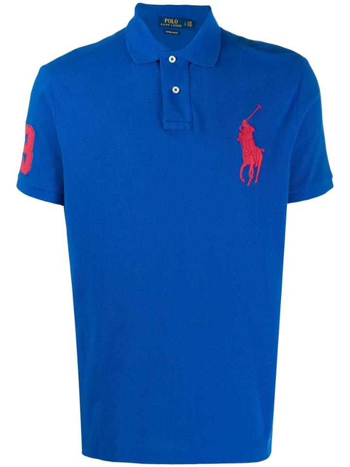 Polo Ralph Lauren Oversized Logo Polo Shirt - Blue