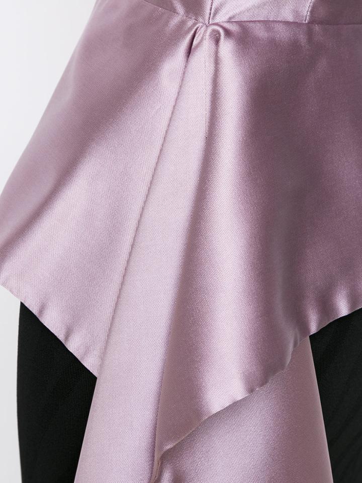 Tufi Duek Bandeau Blouse - Pink & Purple