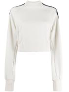 Y-3 Wide-sleeve Cropped Jumper - Neutrals