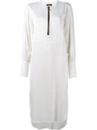 Ellery Front Zip Midi Dress
