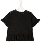 Mariuccia Milano Kids Broderie Anglaise Top - Black