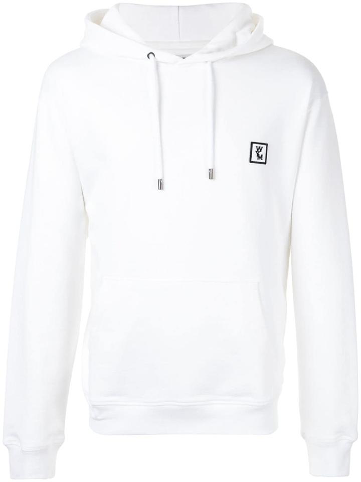 Wooyoungmi Logo Patch Drawstring Hoodie - Yellow