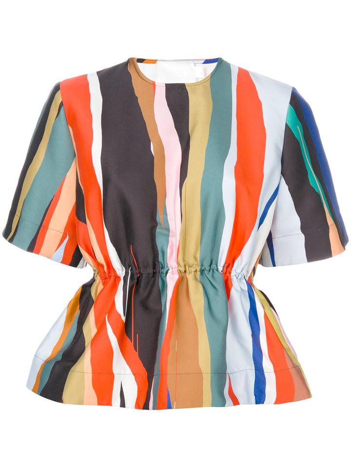 Solace - Vertical Striped Top - Women - Polyester - 10, Polyester